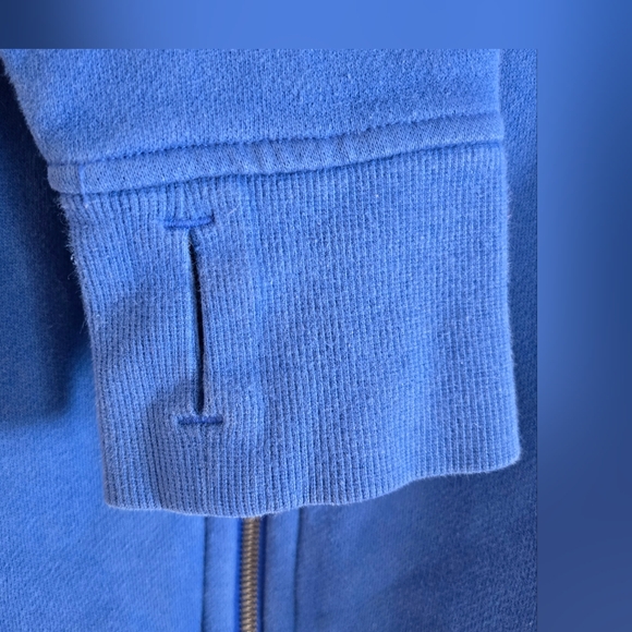 Lululemon Full Zip Scuba Hoodie Size 12 Pipe Dream Blue Rare Color - Picture 2 of 4
